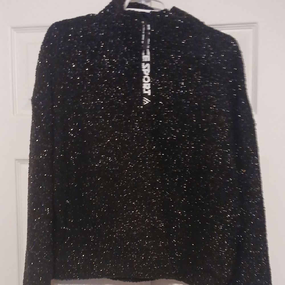 Justice Sport Black and Silver Sweater